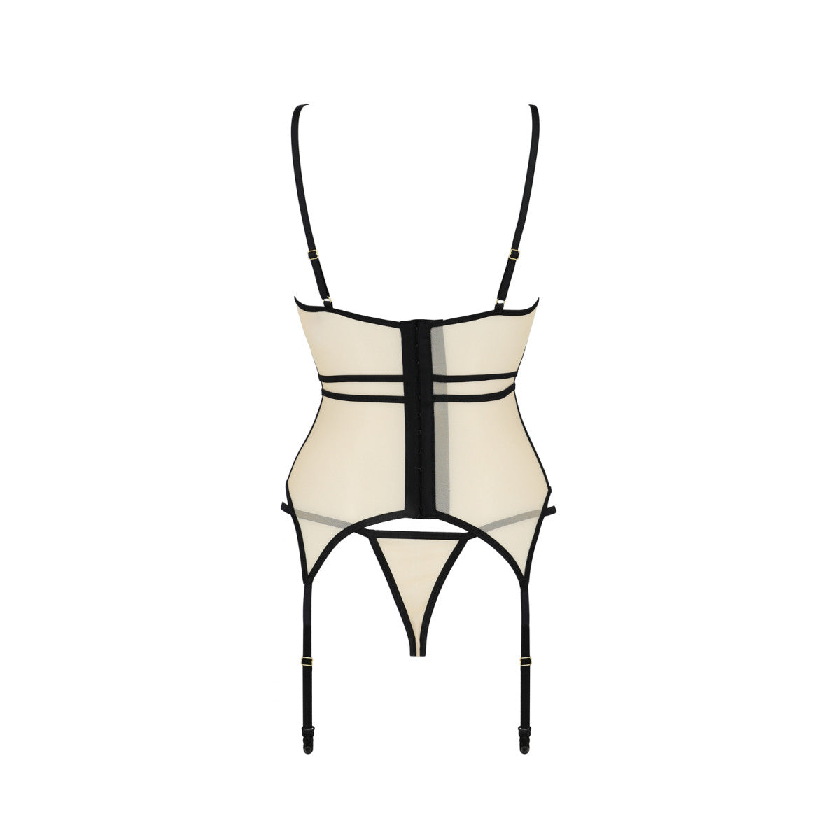 Passion PE Serara corset & thong beige - Produktansicht 4