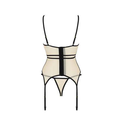 Passion PE Serara corset & thong beige - Produktansicht 4
