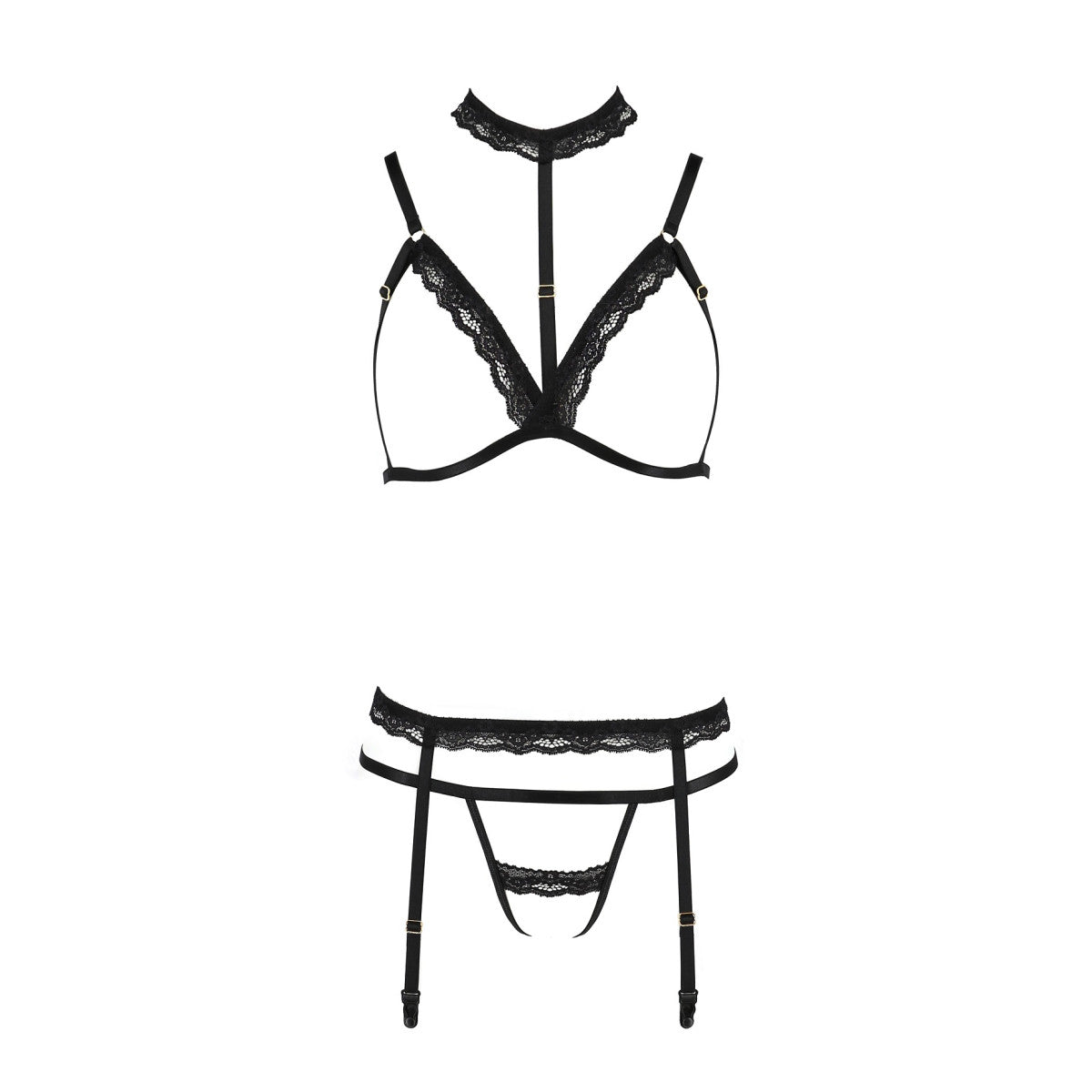 Passion PE Shelly 3pcs set black - Produktansicht 3