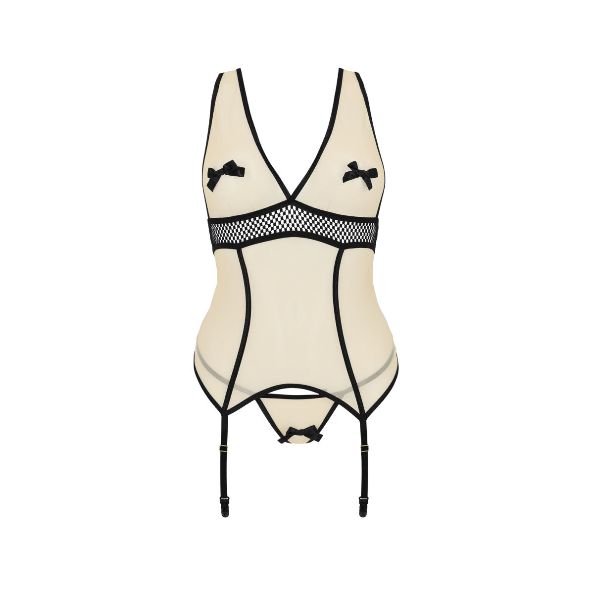 Passion PE Viena corset & thong beige - Produktansicht 3