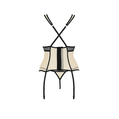 Passion PE Viena corset & thong beige - Produktansicht 4