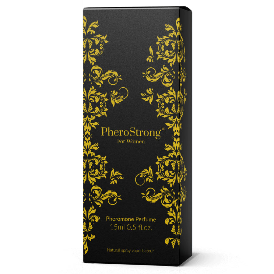 Pheromone Parfum for Women 15ml hochwertige schwarze Verpackung mit goldenen Details