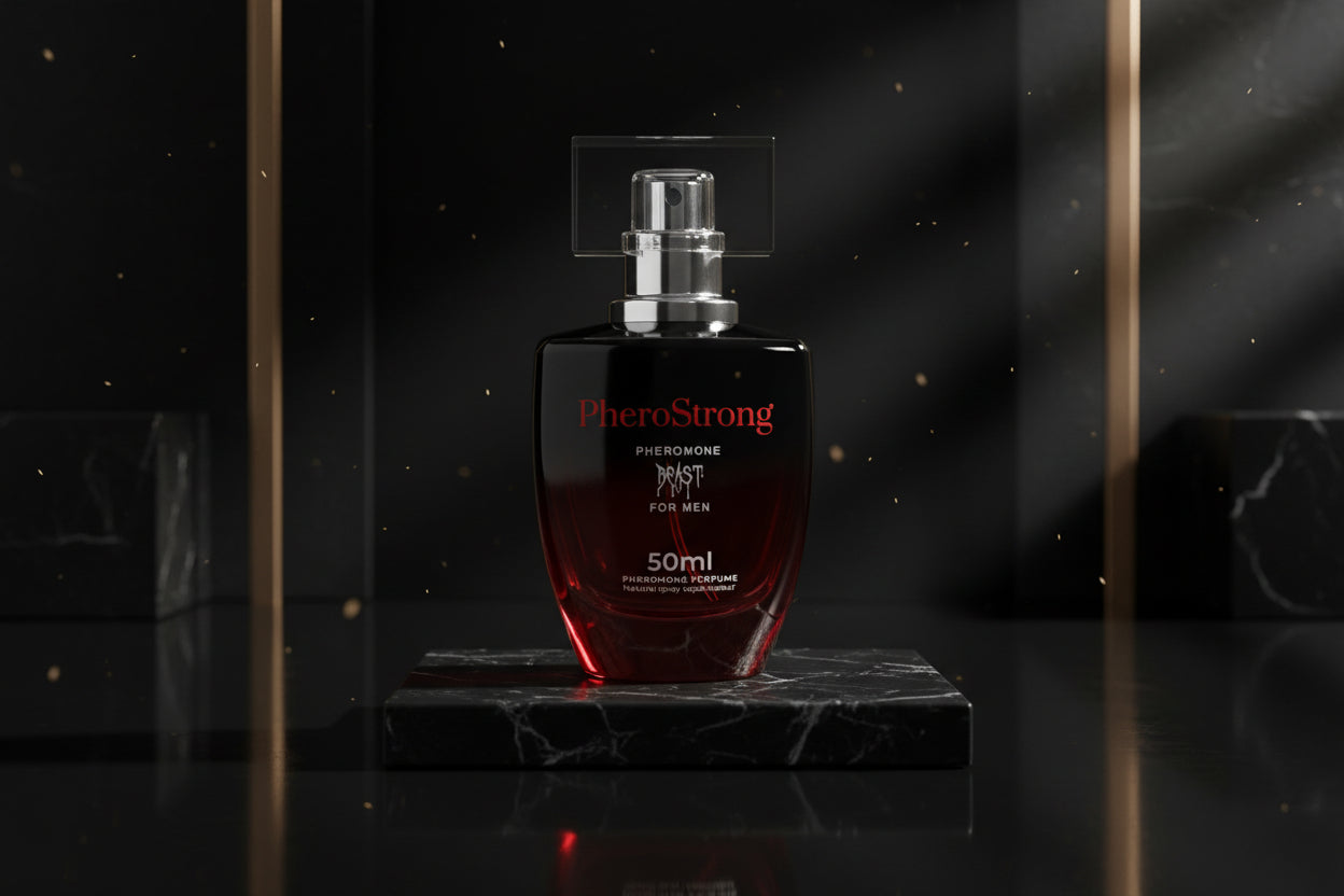 PheroStrong Beast Pheromone Parfum 50ml für Männer Vorderansicht Duftflakon