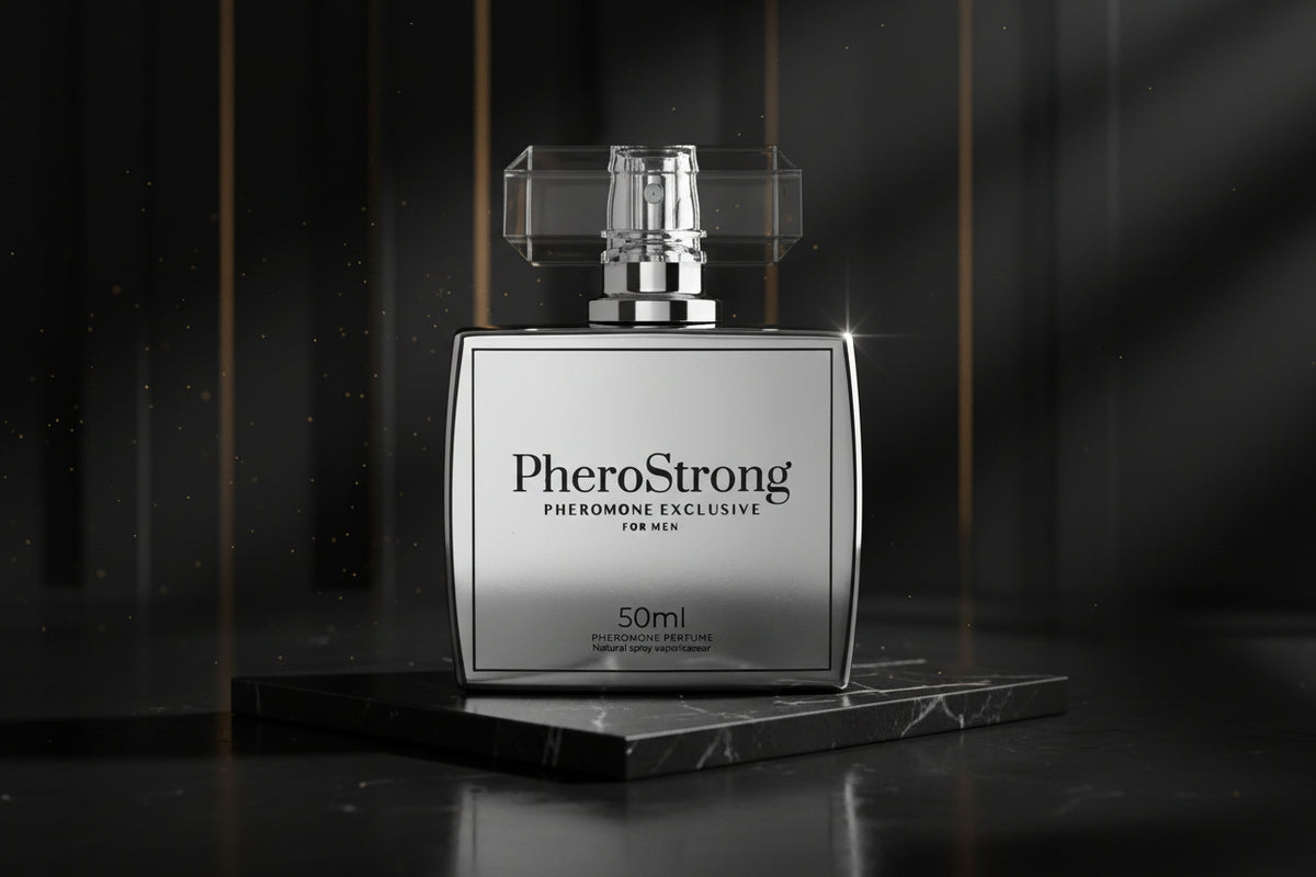 PheroStrong Pheromone Parfum für Männer in eleganter Flasche
