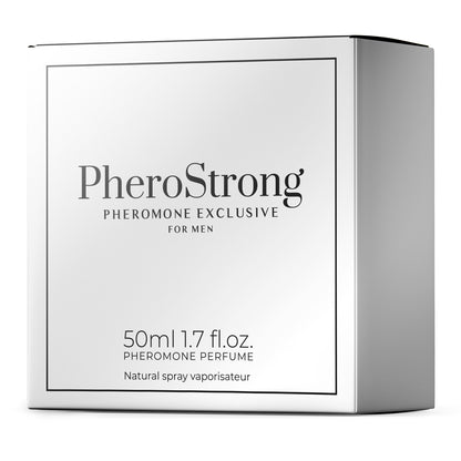 PheroStrong Exclusive Pheromon Parfum für Männer 50ml Verpackung in stilvollem Premium Design