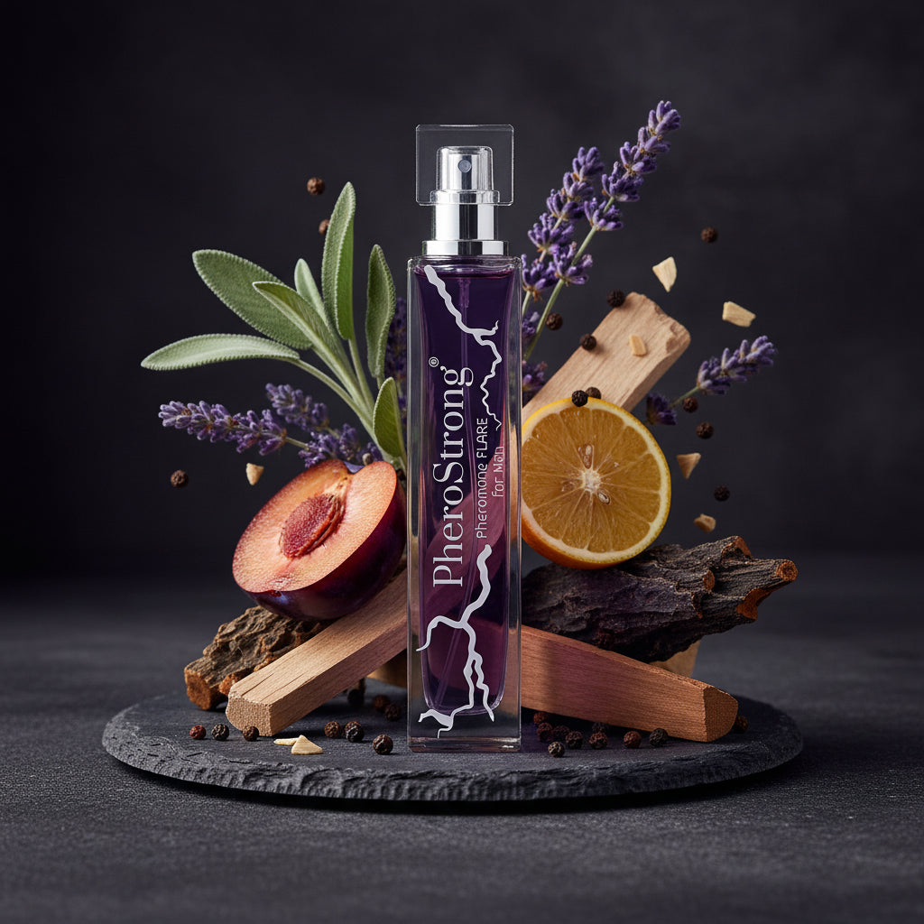 PheroStrong Flare for Men Parfum Duftkomposition mit Lavendel Pflaume und Gewürzen