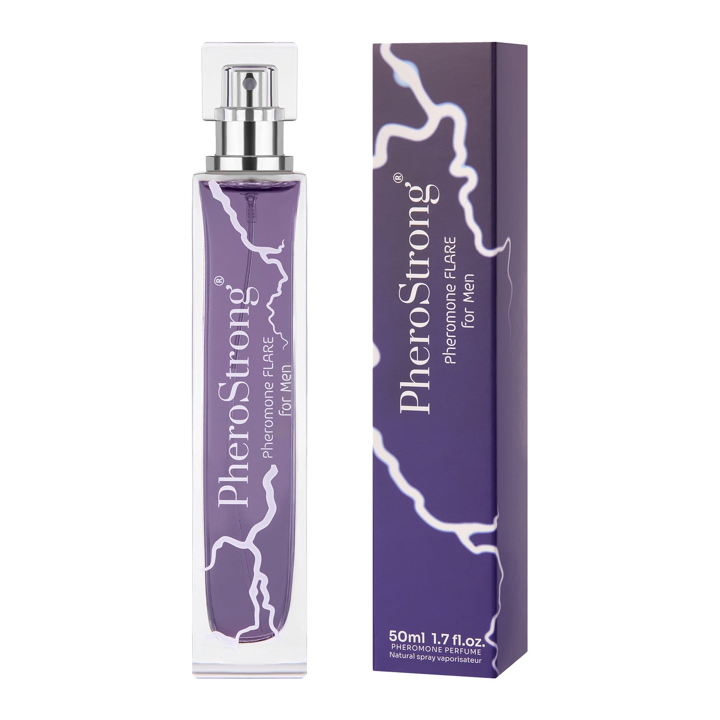 PheroStrong Flare for Men Parfum 50ml Flakon mit Verpackung in elegantem Design