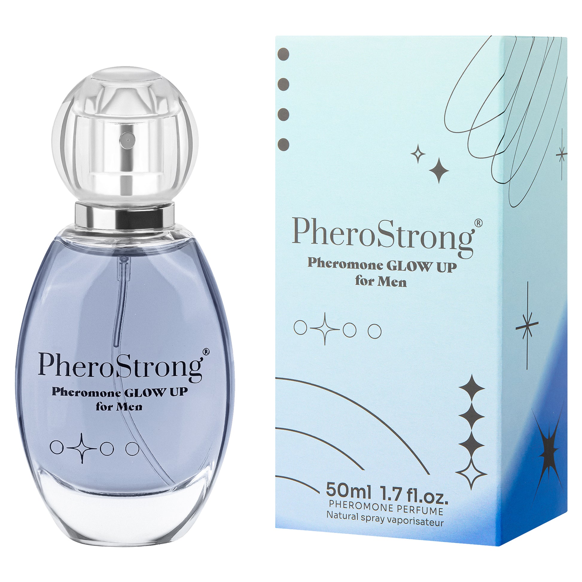 PheroStrong Glow up for Men Pheromon Parfum 50ml Flakon Vorderansicht