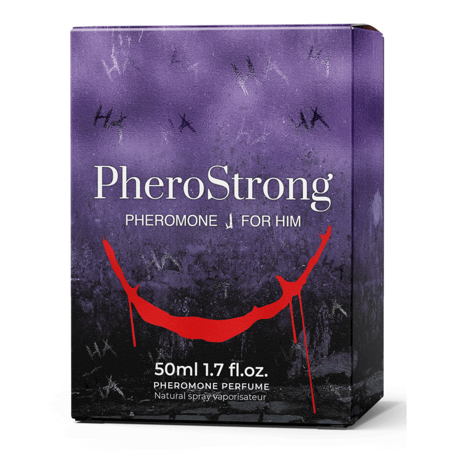 PheroStrong Pheromone Parfum J for Him 50ml Variante 3 mit markanter Verpackung und intensiver Duftkomposition