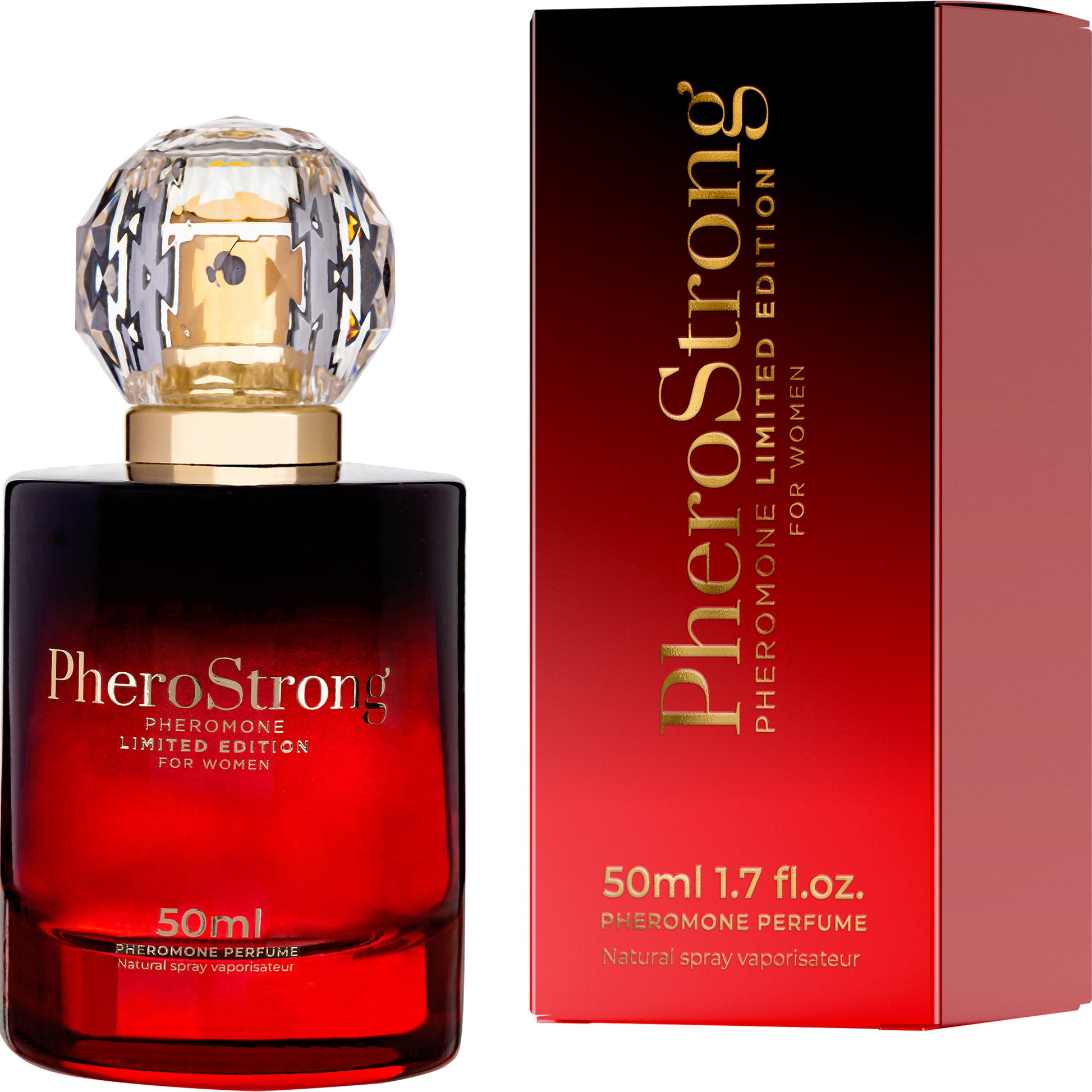PheroStrong Pheromone Parfum Limited Edition für Frauen 50ml elegante Flasche mit Verpackung