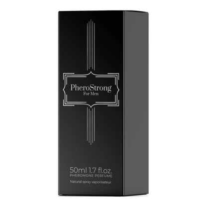 PheroStrong Pheromone Parfum für Männer 50ml Verpackung in hochwertigem Design