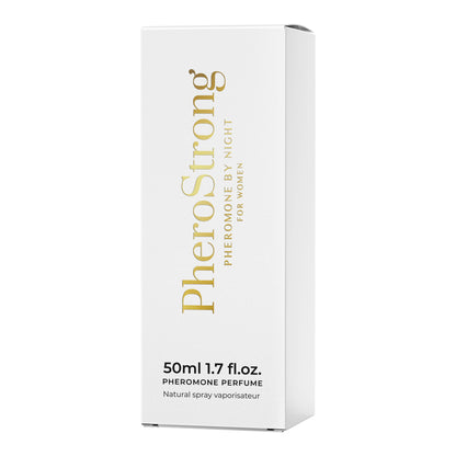PheroStrong Pheromone Parfum by Night für Frauen 50ml Verpackung minimalistisch