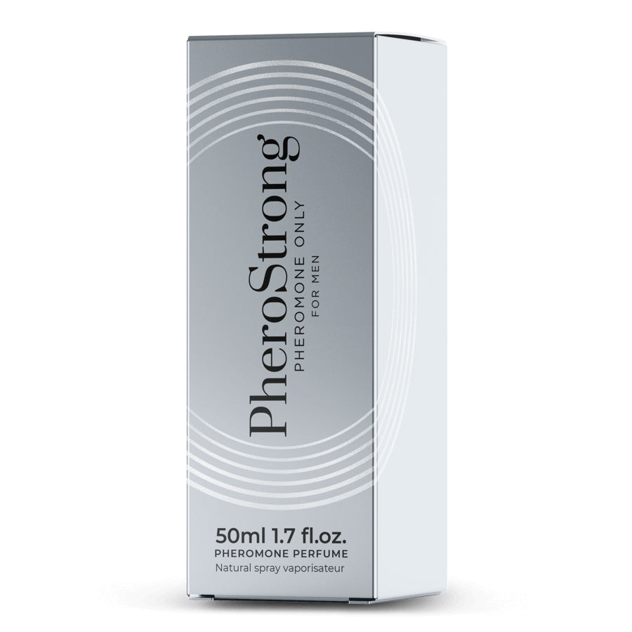 PheroStrong Pheromone Parfum Only for Men 50ml Verpackung – hochwertiges Design eines maskulinen Duftes