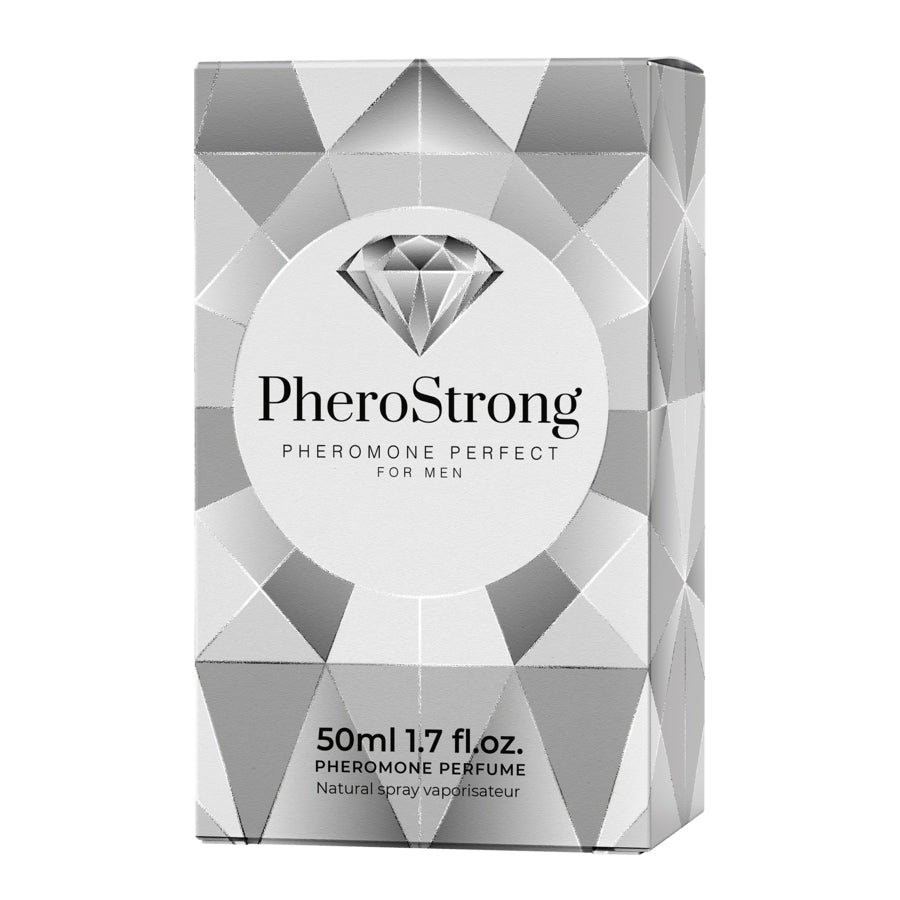 PheroStrong Pheromone Parfum Perfect for Men 50ml Verpackung stilvolles Design Herrenduft