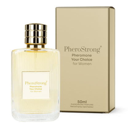 PheroStrong Pheromone Parfum Your Choice für Frauen 50ml Flakon mit Verpackung in elegantem Design
