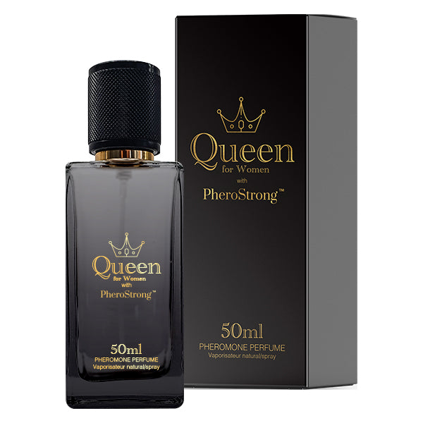 PheroStrong Queen Pheromone Parfum für Frauen 50ml mit Verpackung und Flakon in elegantem Design