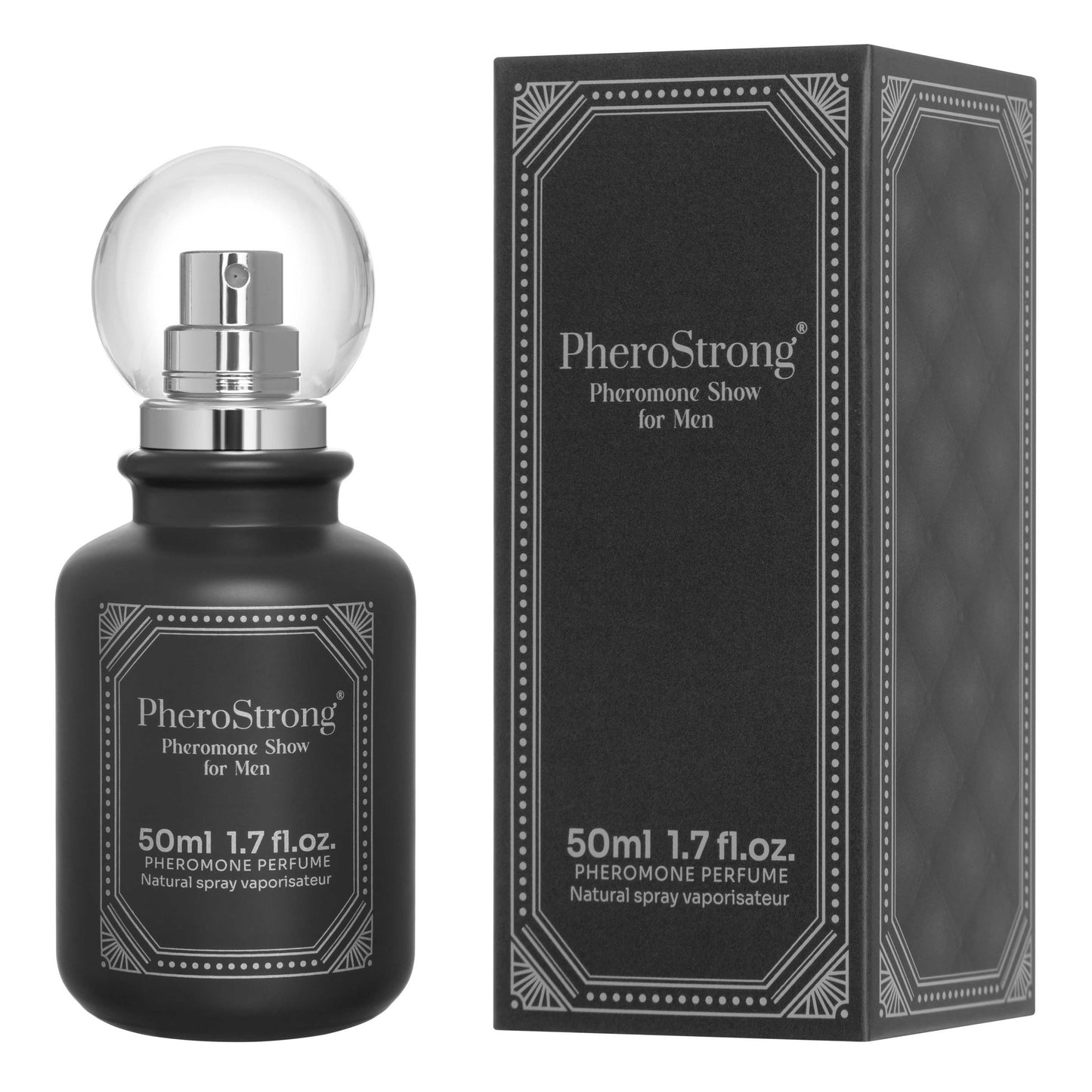 PheroStrong Show for Men Pheromone Parfum 50ml elegante Duftkomposition mit Lavendel Tonkabohne und Benzoe