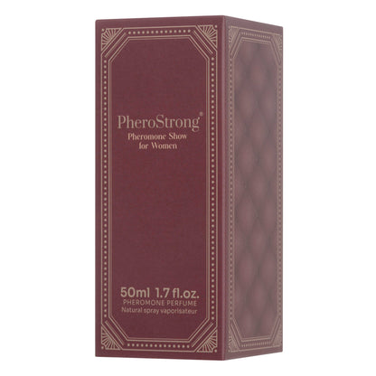 PheroStrong Show Pheromone Parfum für Frauen 50ml Verpackung in stilvoller Optik