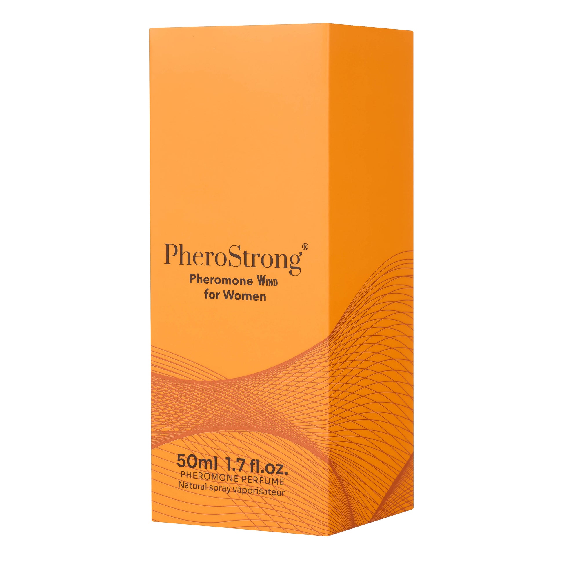 PheroStrong Wind Pheromone Parfum für Frauen 50ml Verpackung orange Box