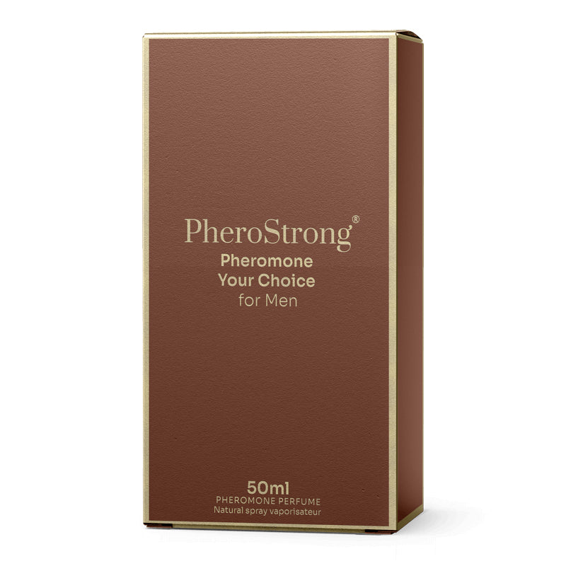 PheroStrong Your Choice Pheromone Parfum für Männer 50ml Verpackungsbox in minimalistischem Design