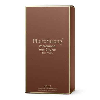 PheroStrong Your Choice Pheromone Parfum für Männer 50ml Verpackungsbox in minimalistischem Design