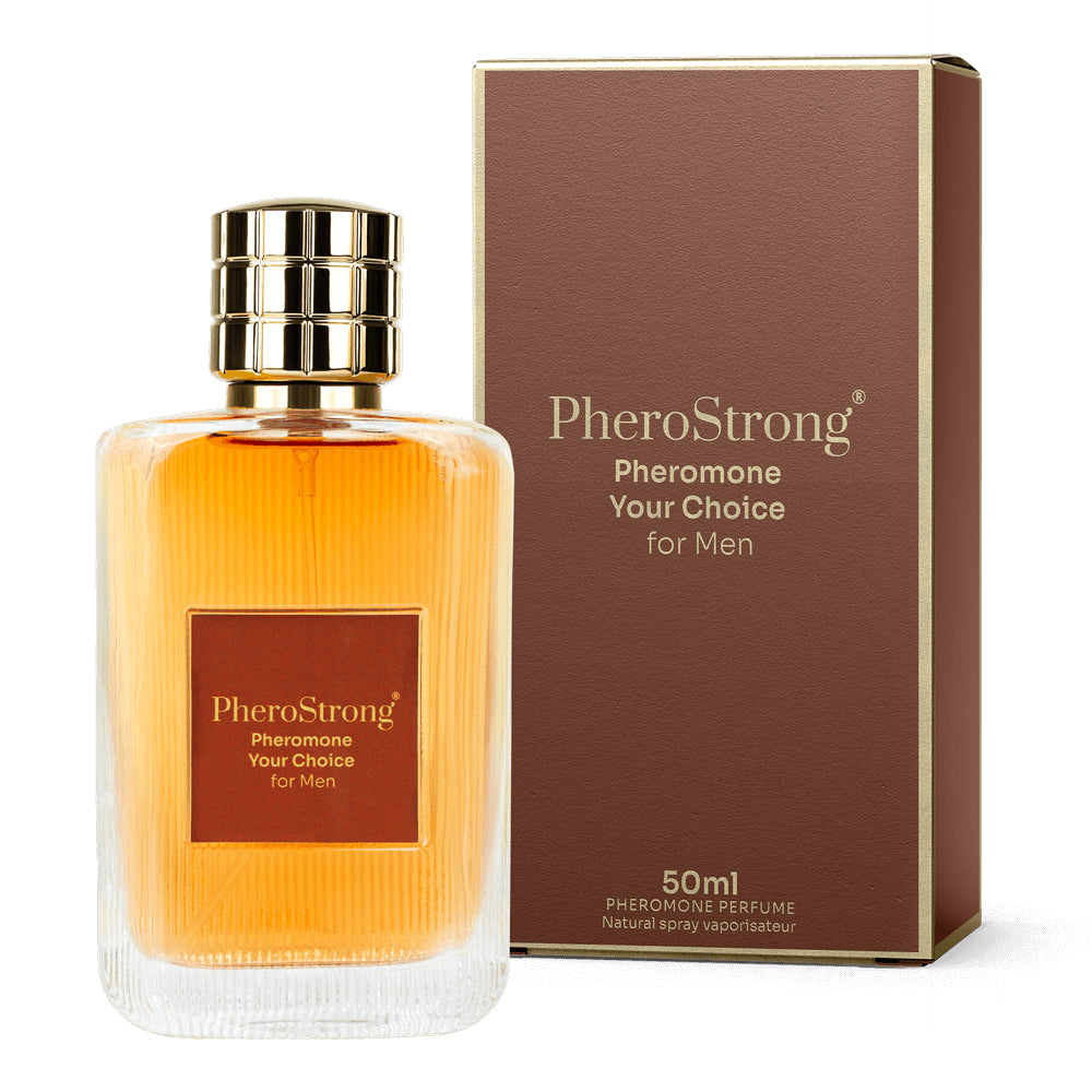 PheroStrong Your Choice Pheromone Parfum für Männer 50ml mit Verpackung im eleganten Design