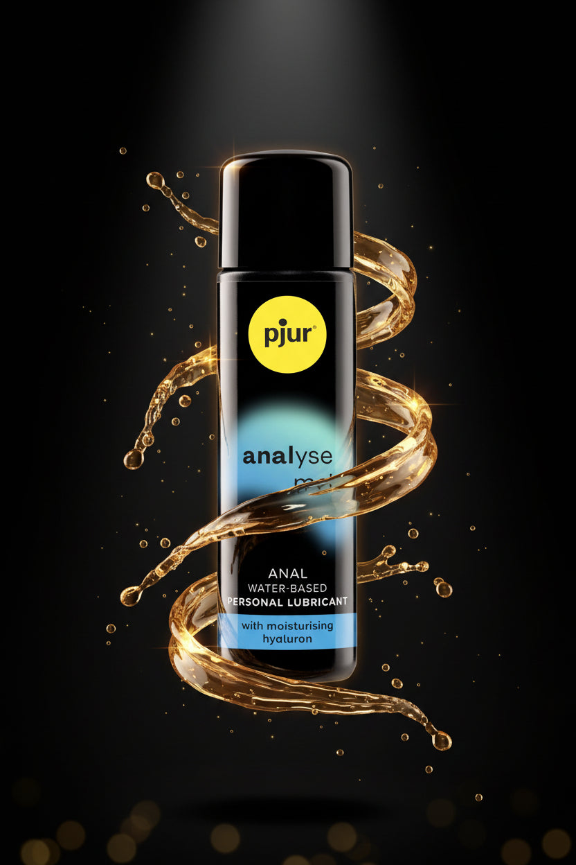 pjur analyse me! Moisturising Gleitgel auf Wasserbasis mit Hyaluron, 100 ml, feuchtigkeitsspendend und latexkondomsicher