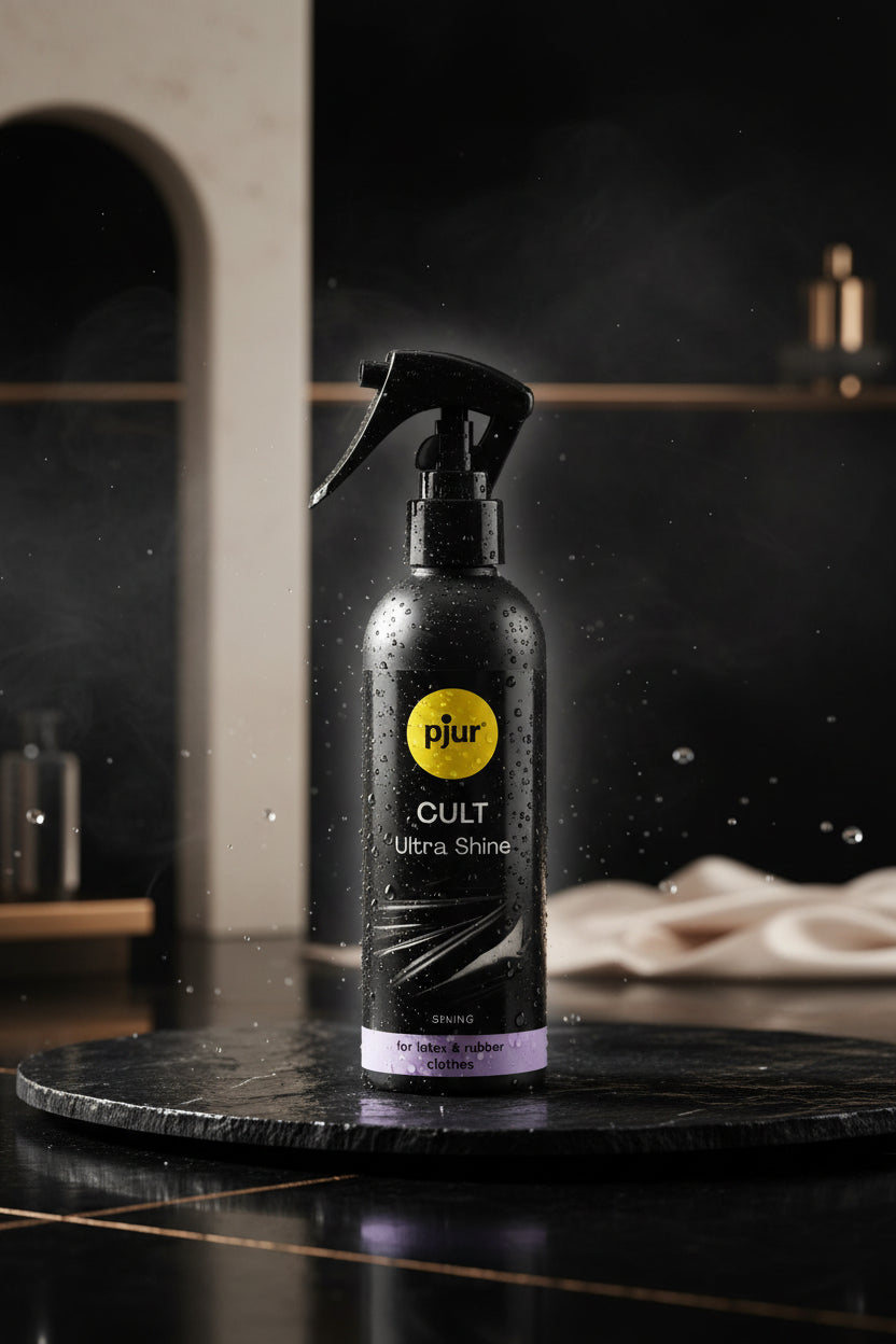 pjur CULT Ultra Shine Silikon-Spray für Latex und Gummi – Pflege, Schutz und intensiver Glanz