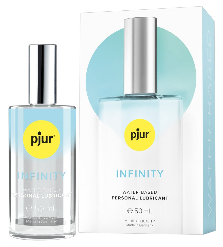 pjur INFINITY wasserbasiertes Gleitgel in Glasflasche mit Verpackung 50 ml