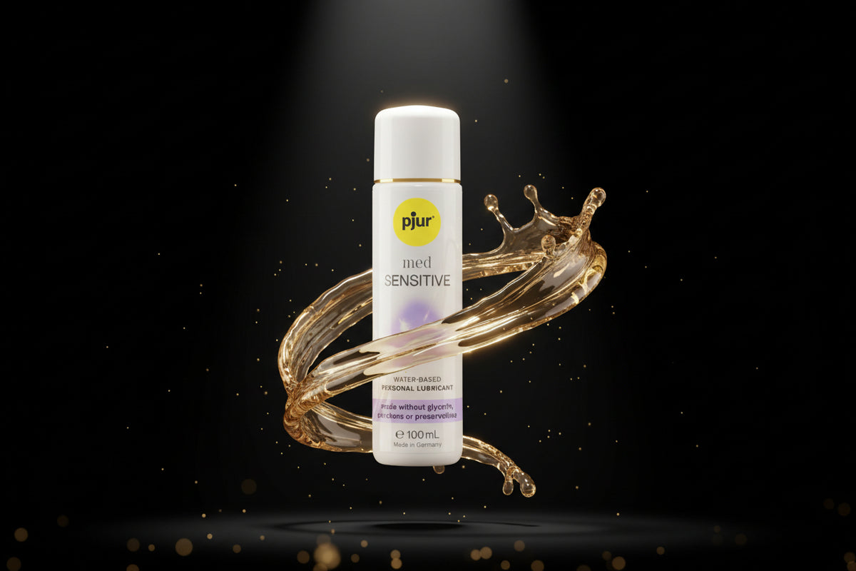 pjur med SENSITIVE Gleitgel 100 ml – sanftes, wasserbasiertes Gleitgel für empfindliche Intimhaut, dermatologisch bestätigt