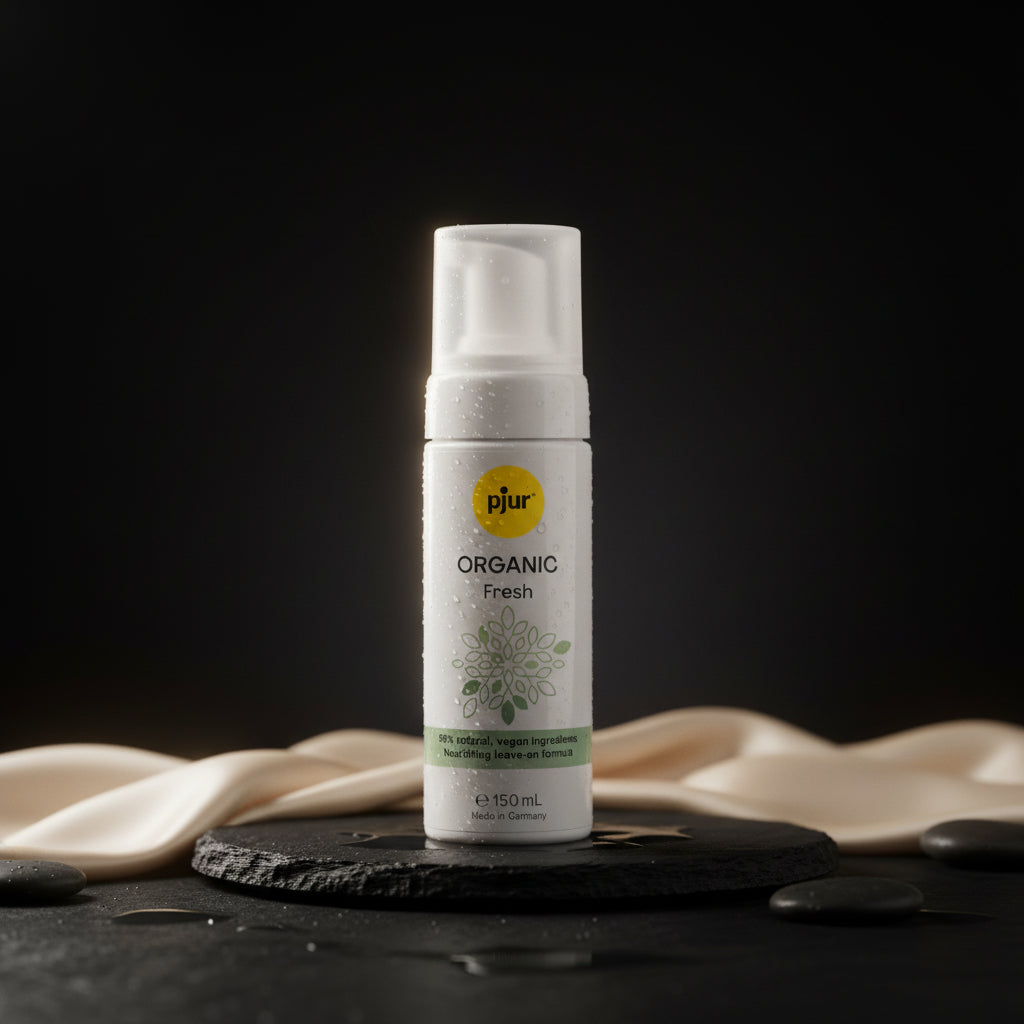 pjur ORGANIC Fresh Intim-Reinigungsschaum 150 ml – sanfter, veganer Reinigungsschaum für natürliche Intimpflege ohne Wasser