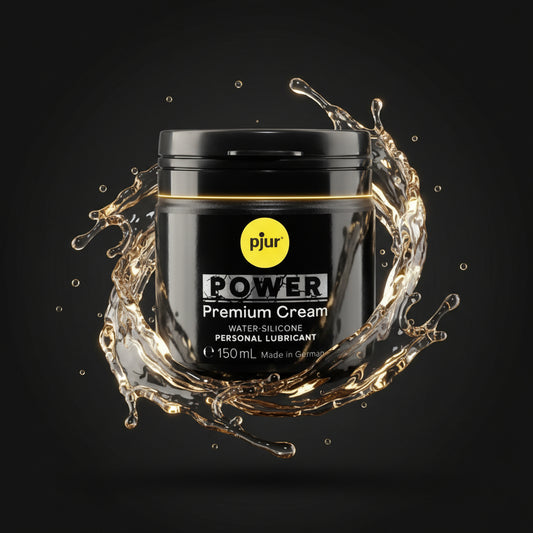 pjur Power Premium Cream 150 ml – Gleitcreme auf Wasser- und Silikonbasis für intensive, sanfte Intimität