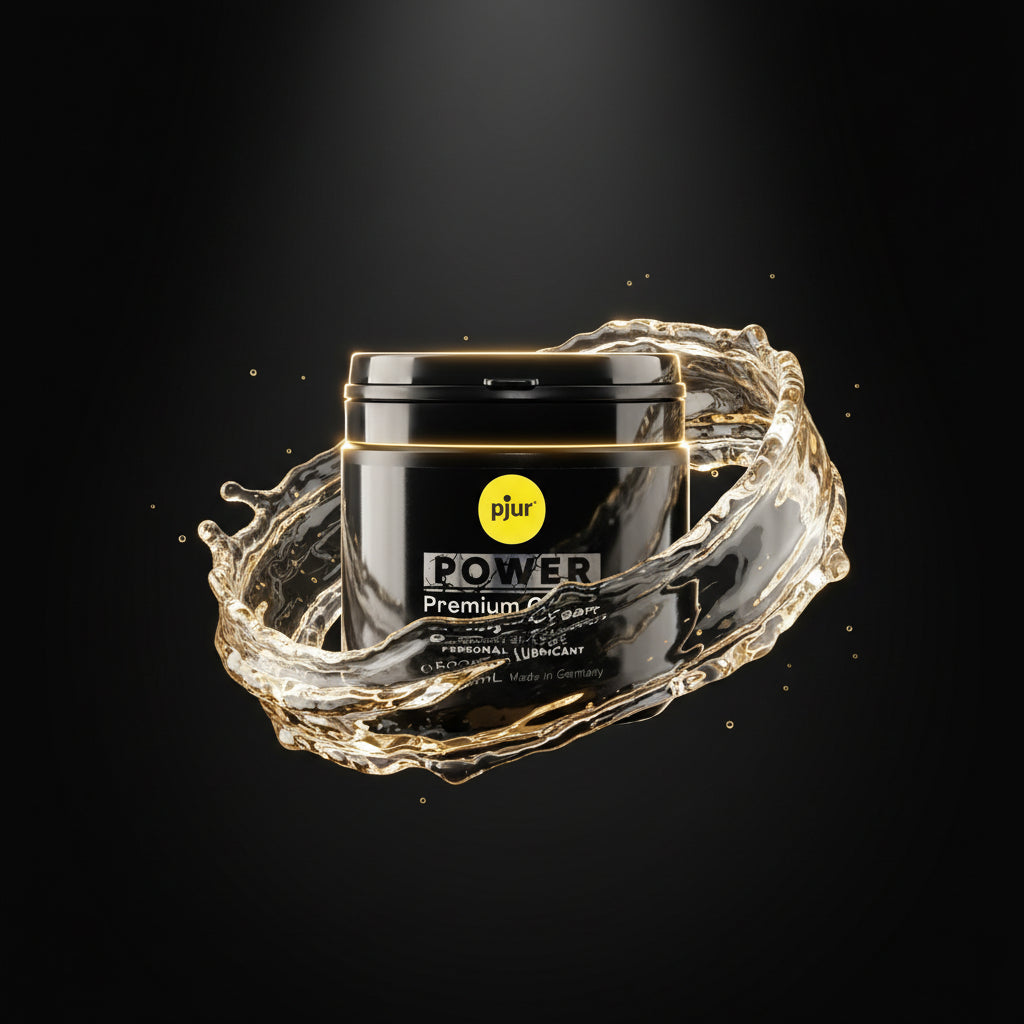 pjur Power Premium Cream 500 ml – langanhaltende Gleitcreme auf Wasser- und Silikonbasis für bewusste Intimität