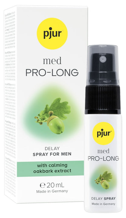 pjur PRO-LONG Delay Spray für Männer 20 ml mit Eichenrindenextrakt und Panthenol – diskrete Intimate Wellness Pflege