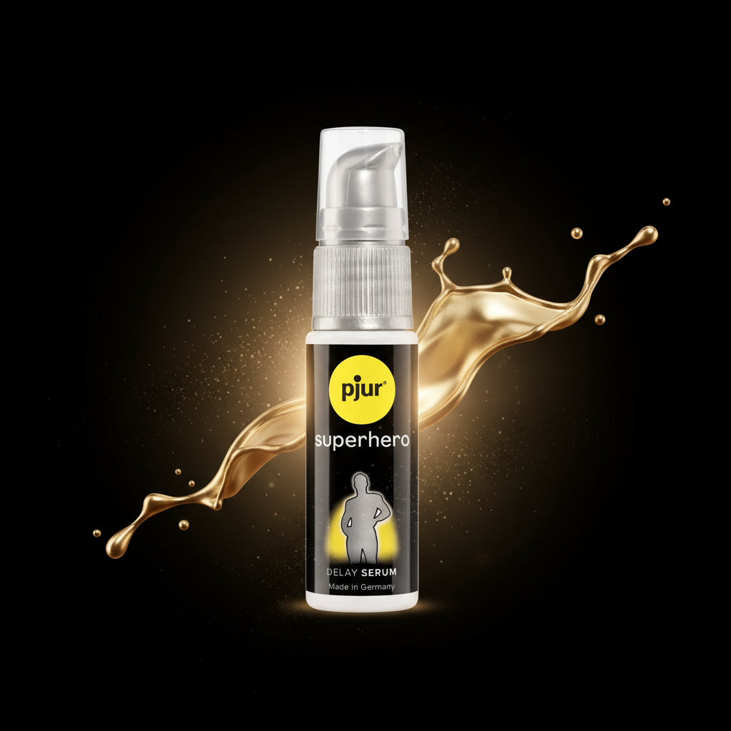 pjur Superhero Delay Serum – konzentriertes Serum mit Pumpaufsatz für kontrollierte Anwendung und verlängerte Intimität