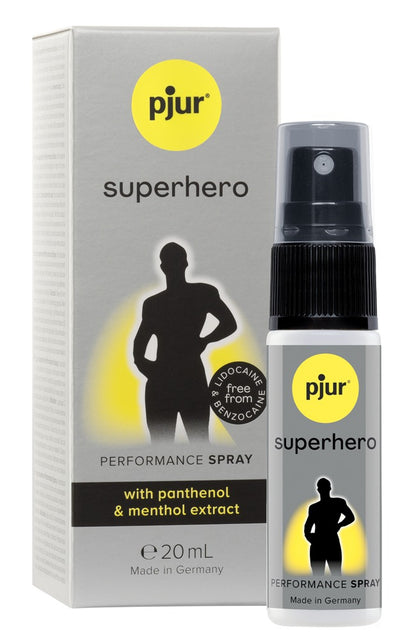 pjur Superhero Performance Spray für Männer 20 ml – erfrischendes Pflegespray für intime Wellness