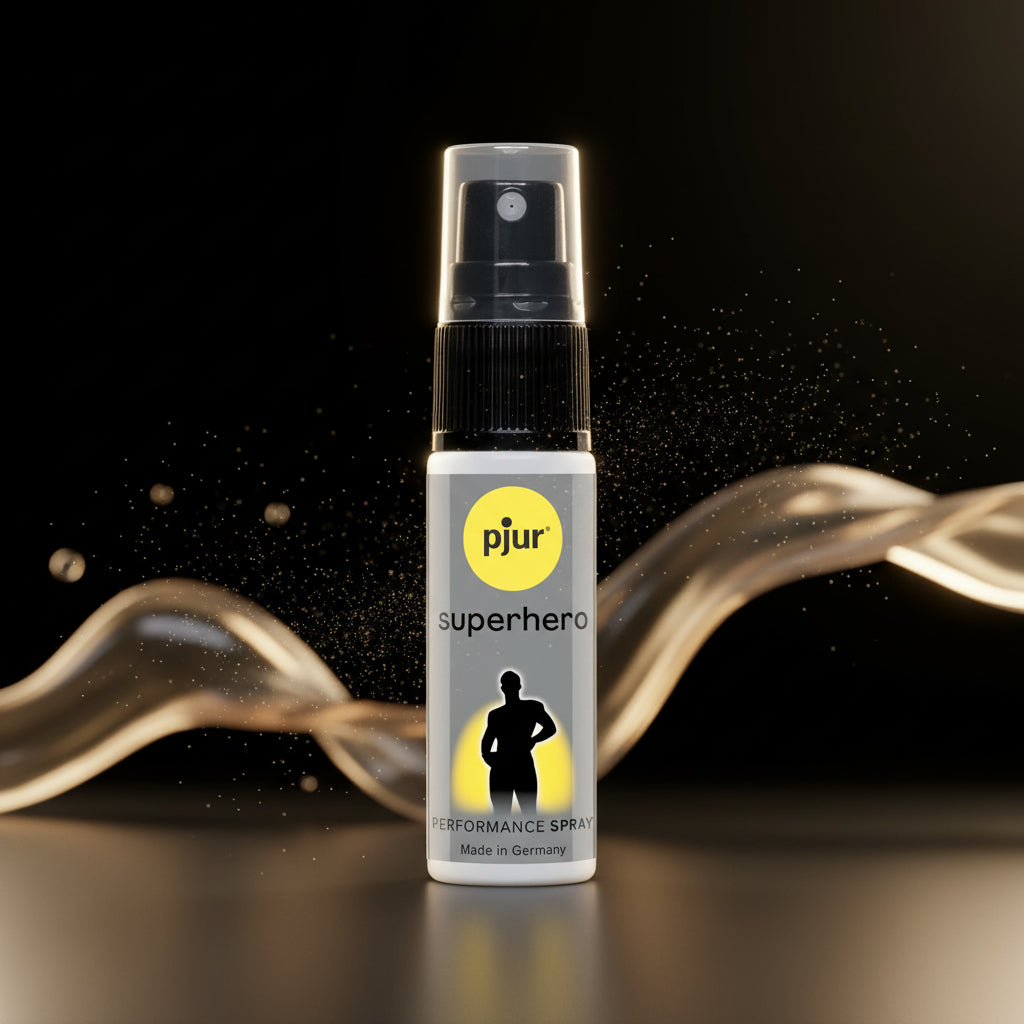 pjur Superhero Pflegespray für Männer – praktische Sprayflasche für einfache Anwendung