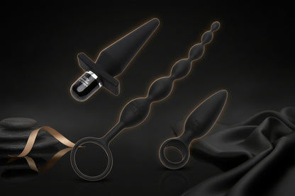 Detailansicht des 4-teiligen Anal Sets mit strukturierten Formen und hochwertiger Oberfläche