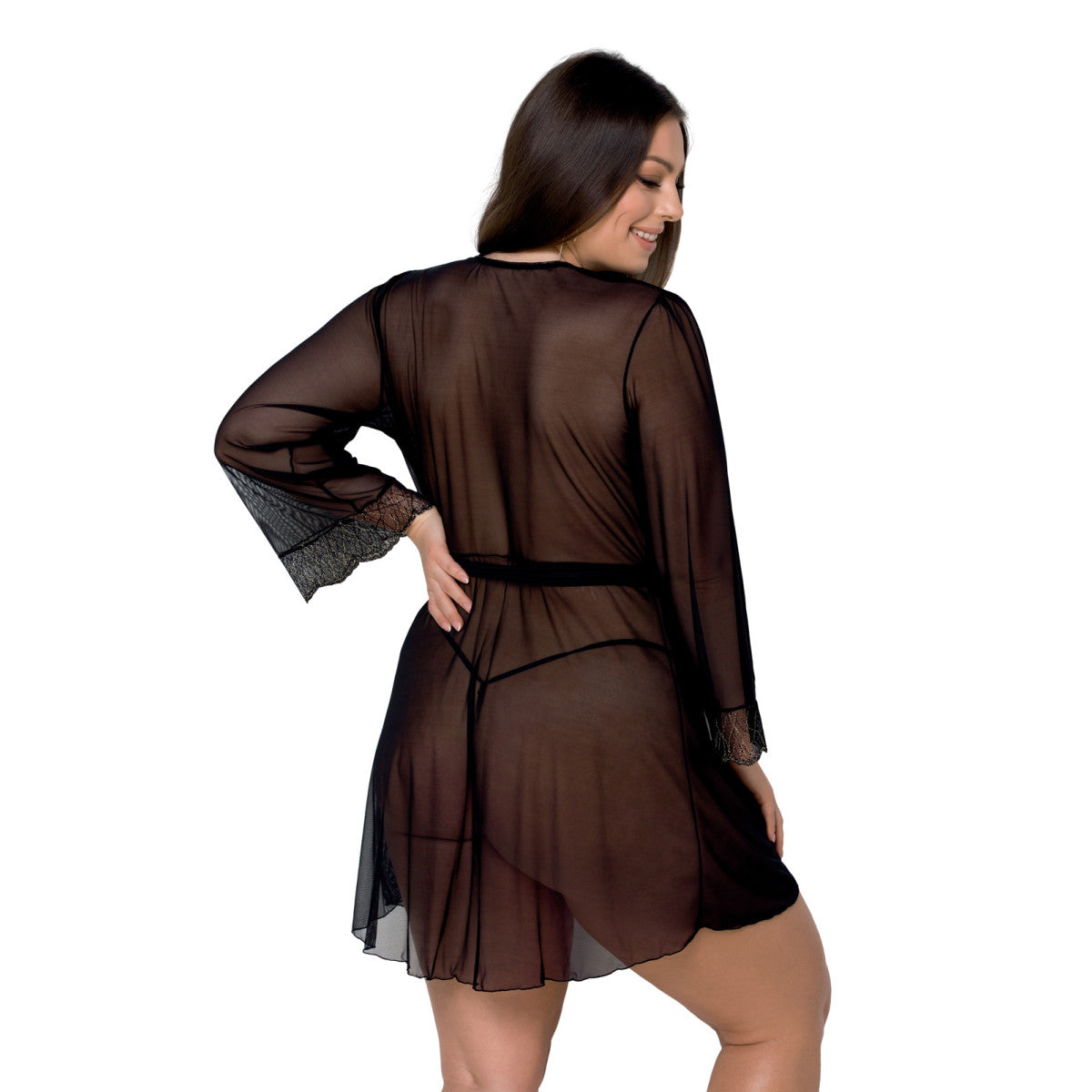 Passion PS Amberly Size Plus peignoir black - Produktansicht 2
