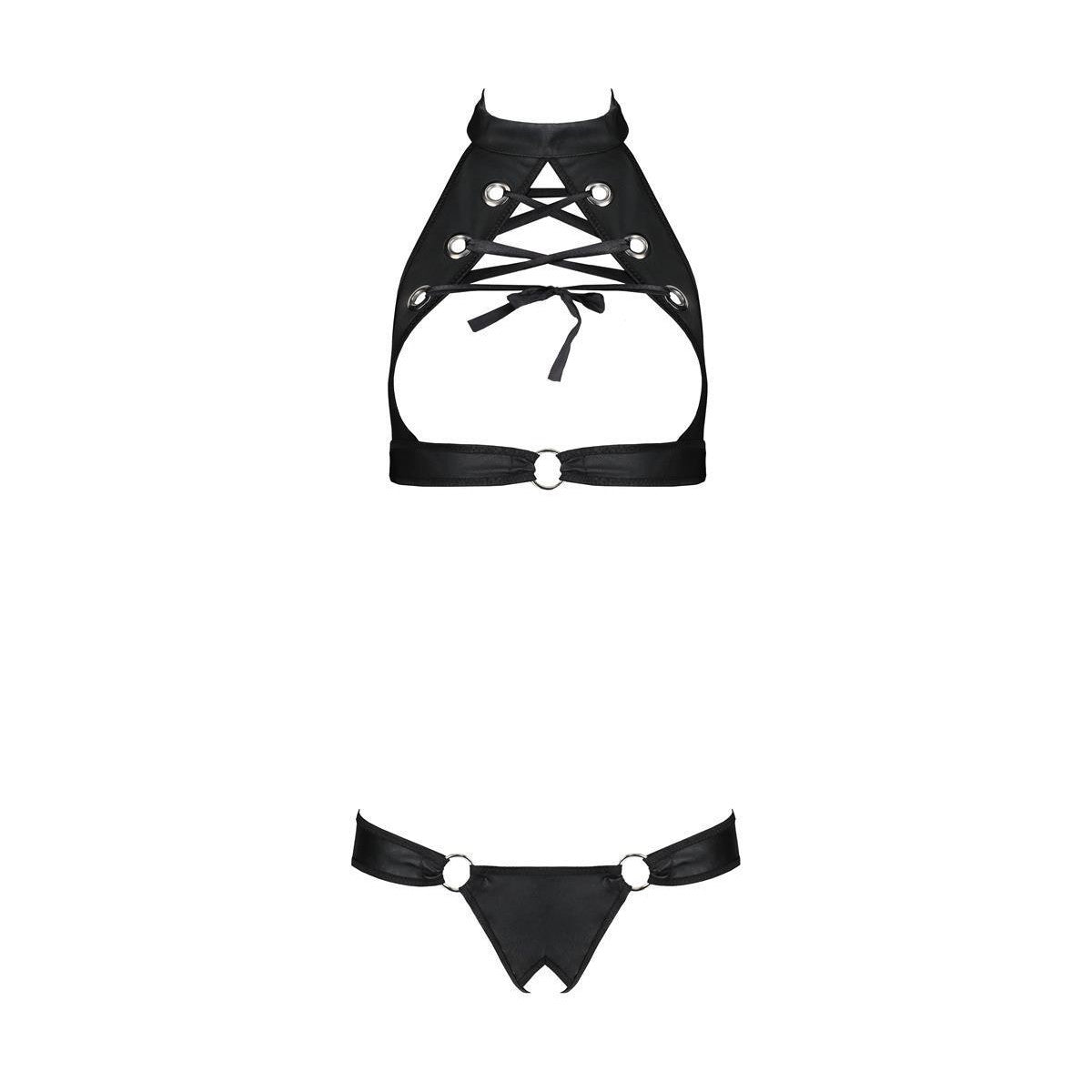 Passion PS Malwia Size Plus 2pcs set with open bra black - Produktansicht 3