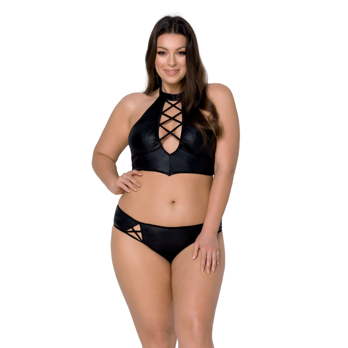 Passion PS Nancy Size Plus bikini 2pcs set black - Produktansicht 1