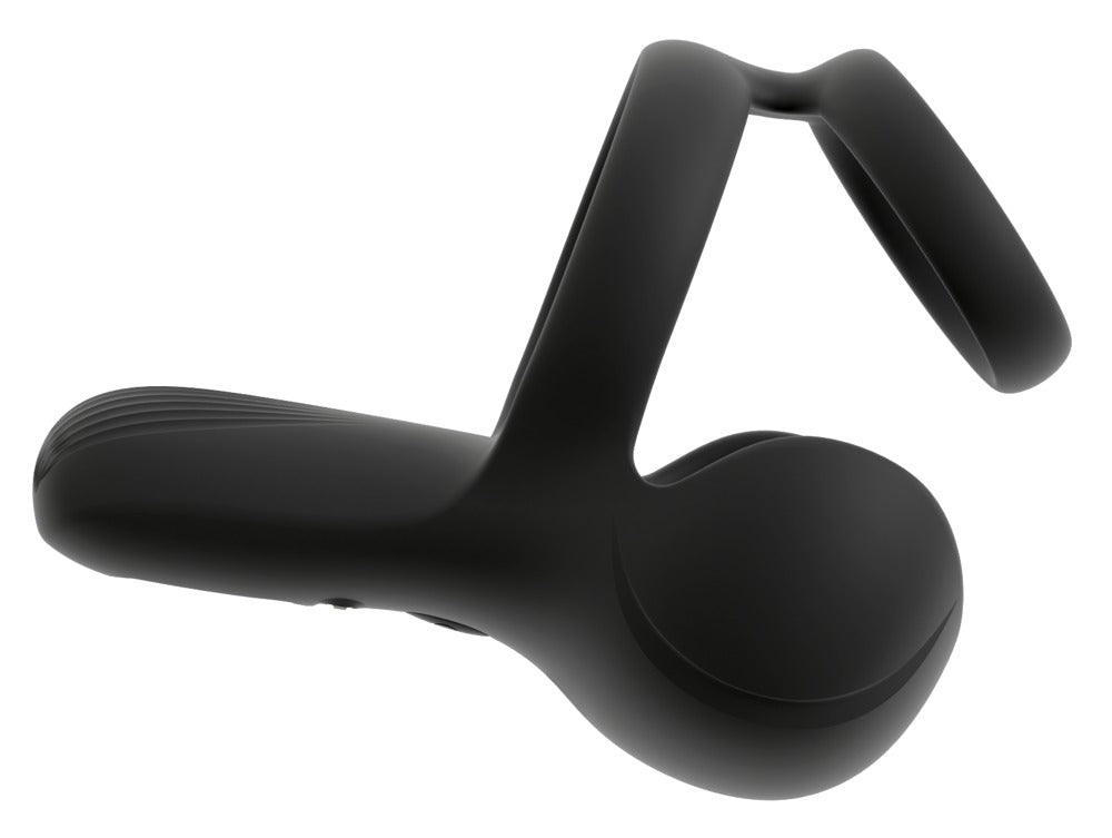 Seitenprofil des Rebel Ball Massagers mit flexiblem Damm-Stimulator und Ringsystem