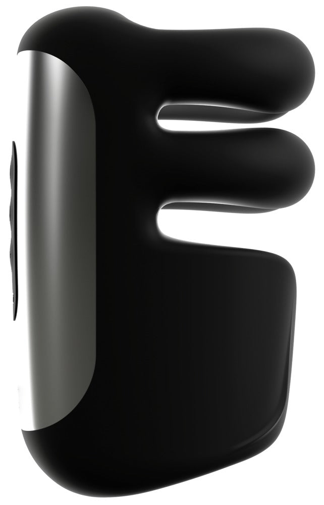 Seitenansicht des Rebel Pulse Grip Masturbators mit flexiblen Massagearmen