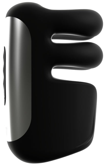Seitenansicht des Rebel Pulse Grip Masturbators mit flexiblen Massagearmen
