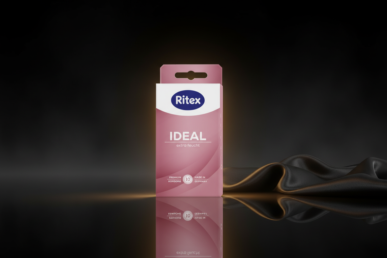 Ritex Ideal Kondome extra feucht 10er Packung in zartrosa Verpackung Made in Germany