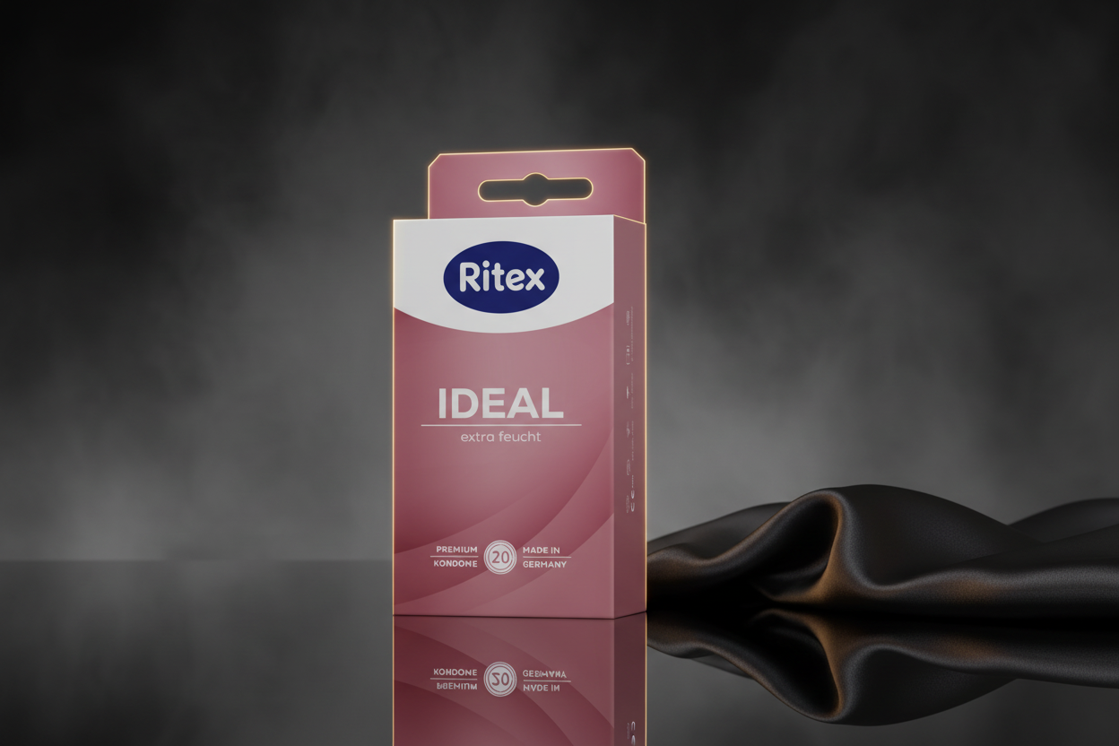 Ritex Ideal Kondome extra feucht 20er Packung in zartrosa Verpackung Made in Germany