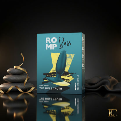 ROMP Bass Analplug Verpackung Produktbox Design Vorderseite
