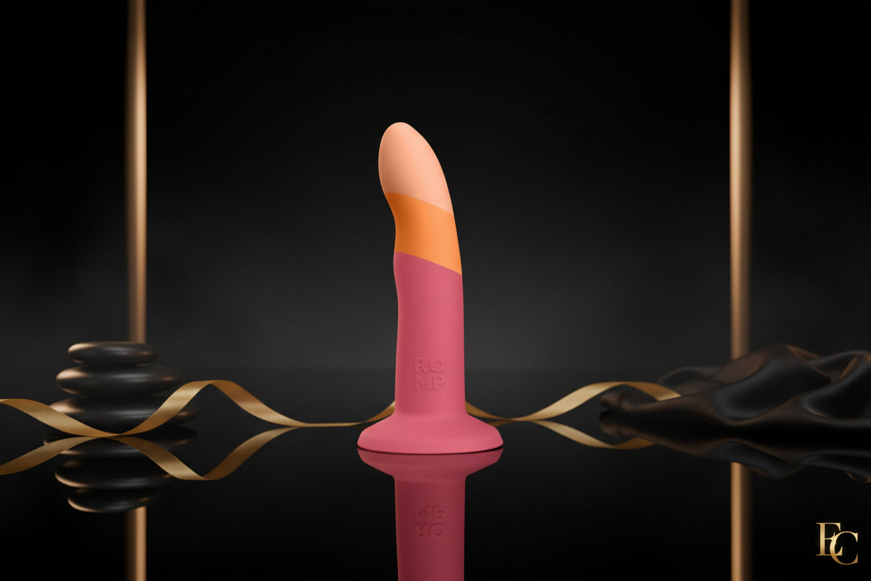 ROMP Dizi Dildo aus Silikon mit Saugfuß in stilvoller Form