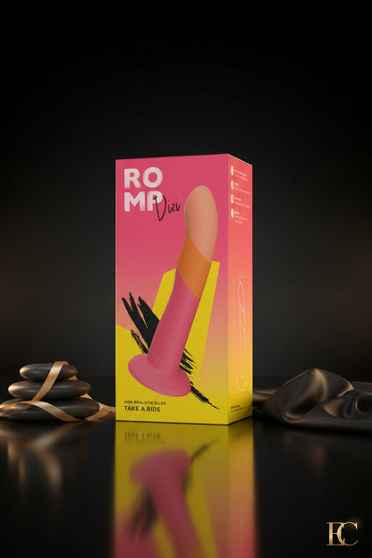 Verpackung des ROMP Dizi Dildos im modernen Design