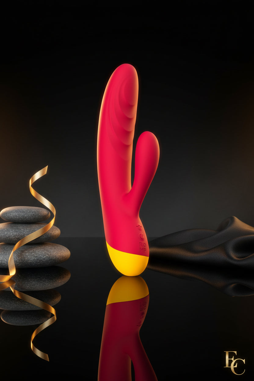 Der ROMP Jazz Rabbitvibrator in elegantem Design aus weichem Silikon.